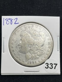1882 Morgan Silver Dollar Coin