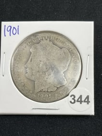 1901 Morgan Silver Dollar Coin