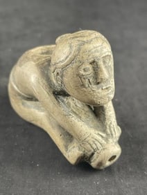 Human Effigy Stone Pipe Indian Artifact Arrowhead