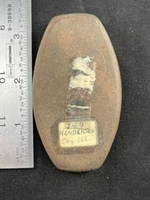 Gorget from Henderson County, Illinois Indian Artifact Arrowhead