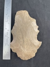 Chipped Hoe Indian Artifact Arrowhead