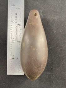 Hematite Plumet Indian Artifact Arrowhead