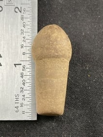 Pottery Ear Plug Indian Artifact Arrowhead