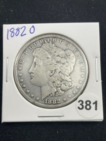 1882 O Morgan Silver Dollar Coin