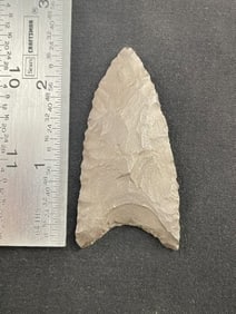 Hematite Dalton Indian Artifact Arrowhead