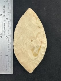 Bi-Pointed Blade Indian Artifact Arrowhead
