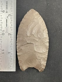 Hematite Clovis Indian Artifact Arrowhead