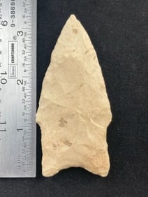 Dalton Indian Artifact Arrowhead