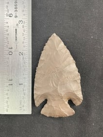 Hematite Hopewell Indian Artifact Arrowhead