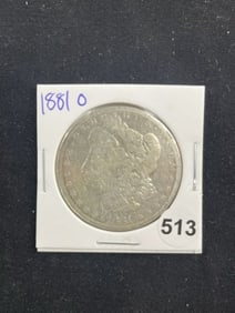 1881 O Morgan Silver Dollar Coin