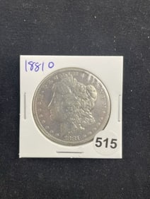 1881 O Morgan Silver Dollar Coin