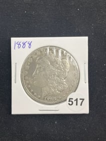 1888 Morgan Silver Dollar Coin