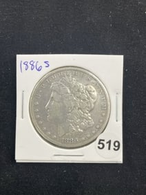 1886 S Morgan Silver Dollar Coin