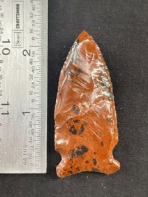 Mahogany Obsidian Point Indian Artifact Arrowhead