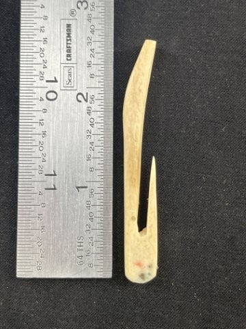 Bone Hook Indian Artifact Arrowhead: KEY WORDS: INDIAN ARTIFACT ARTIFACTS ARROWHEAD ARROWHEADS NATIVE AMERICAN MISSISSIPPIAN QUAPAW CADDO POTTERY COINS MORGAN DOLLAR PEACE DOLLAR SILVER COINS Arkansas. Now taking in consignments for pre-