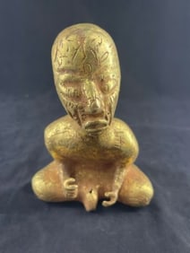 Large Tumbaga Tairona Gold Figurine UNKNOWN MATERIAL