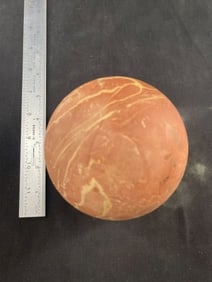 Large Game Ball Possibly Pottery or light weight stone unsure of material Indian Artifact Arrowhead