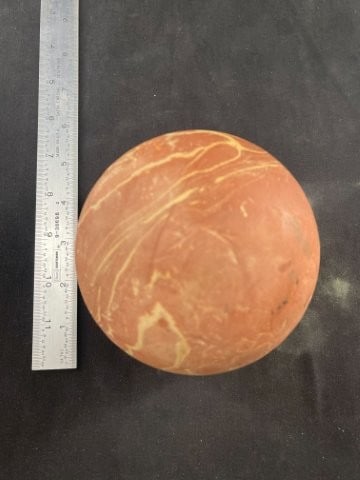 Large Game Ball Possibly Pottery or light weight stone unsure of material Indian Artifact Arrowhead (1 of 4)