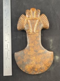 Pre-Columbian Pottery Mace Indian Artifact Arrowhead