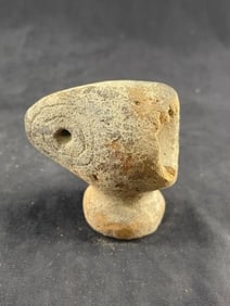 Pre-Columbian Pottery Pipe Indian Artifact Arrowhead