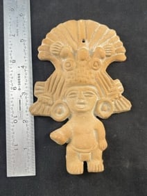 Pre-Columbian Pottery Effigy Indian Artifact Arrowhead