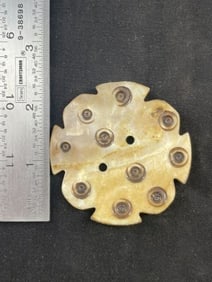 Shell Gorget Indian Artifact Arrowhead