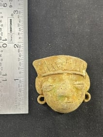 Medal Face Effigy Indian Artifact Arrowhead
