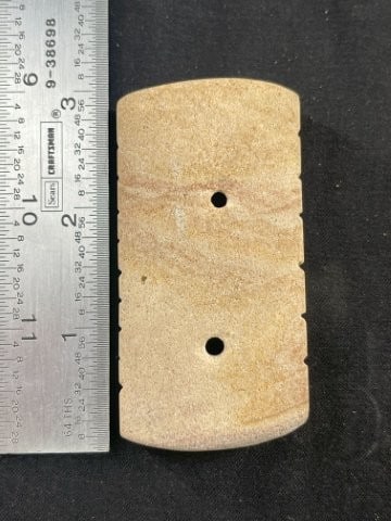 Gorget Indian Artifact Arrowhead: KEY WORDS: INDIAN ARTIFACT ARTIFACTS ARROWHEAD ARROWHEADS NATIVE AMERICAN MISSISSIPPIAN QUAPAW CADDO POTTERY COINS MORGAN DOLLAR PEACE DOLLAR SILVER COINS Arkansas. Now taking in consignments for pre-