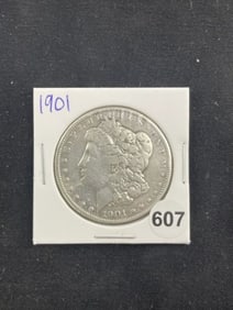 1901 Morgan Silver Dollar Coin