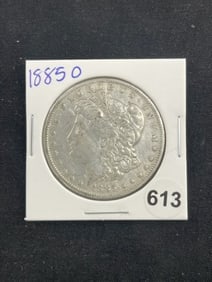 1885 O Morgan Silver Dollar Coin