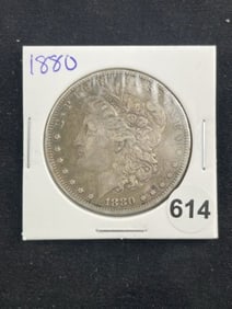 1880 Morgan Silver Dollar Coin