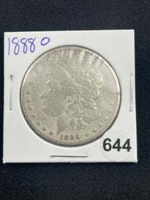 1888 O Morgan Silver Dollar Coin