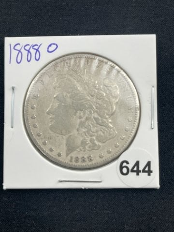 1888 O Morgan Silver Dollar Coin (1 of 2)