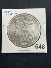 1886 O Morgan Silver Dollar Coin