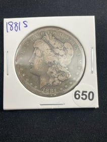 1881 S Morgan Silver Dollar Coin