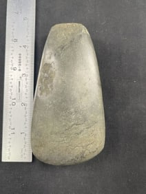 Very Nice Polished Celt Indian Artifact Arrowhead