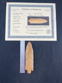 Etley Spear with Sam Johnson COA from Northeast Arkansas Indian Artifact Arrowhead