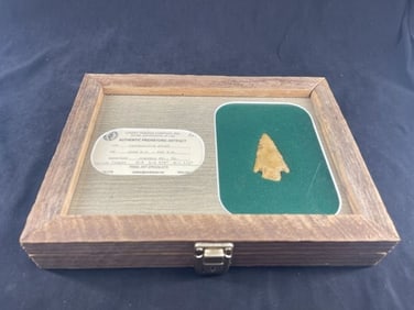 Castroville Point with COA in nice barn wooden frame