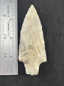 Novaculite Gary Point from South Arkansas Indian Artifact Arrowhead
