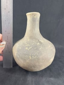 Miniature Mississippian Water Bottle from Saline County, Arkansas Solid Indian Artifact Arrowhead