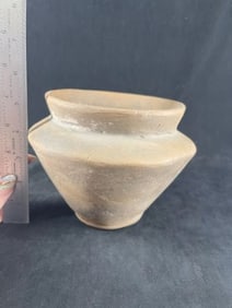 Quapaw Spittoon Jar from Lee County, Arkansas has repair Indian Artifact Arrowhead