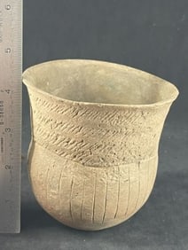 Miniature Caddo Military Road Minor Repair extremely nice Pottery Vessel