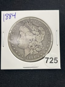 1884 Morgan Silver Dollar Coin