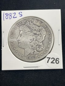 1882 S Morgan Silver Dollar Coin