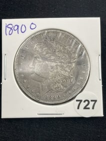 1890 O Morgan Silver Dollar Coin