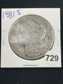1881 S Morgan Silver Dollar Coin