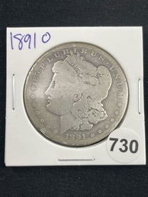 1891 O Morgan Silver Dollar Coin