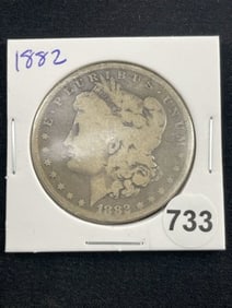 1882 Morgan Silver Dollar Coin