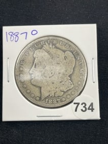 1887 O Morgan Silver Dollar Coin