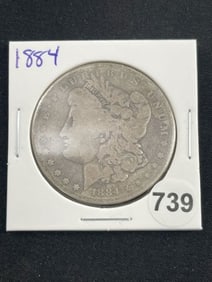 1884 Morgan Silver Dollar Coin